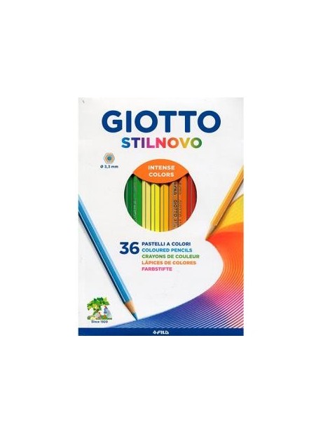 Pastelli colorati Giotto Stilnovo da 36pz Colori a Matita