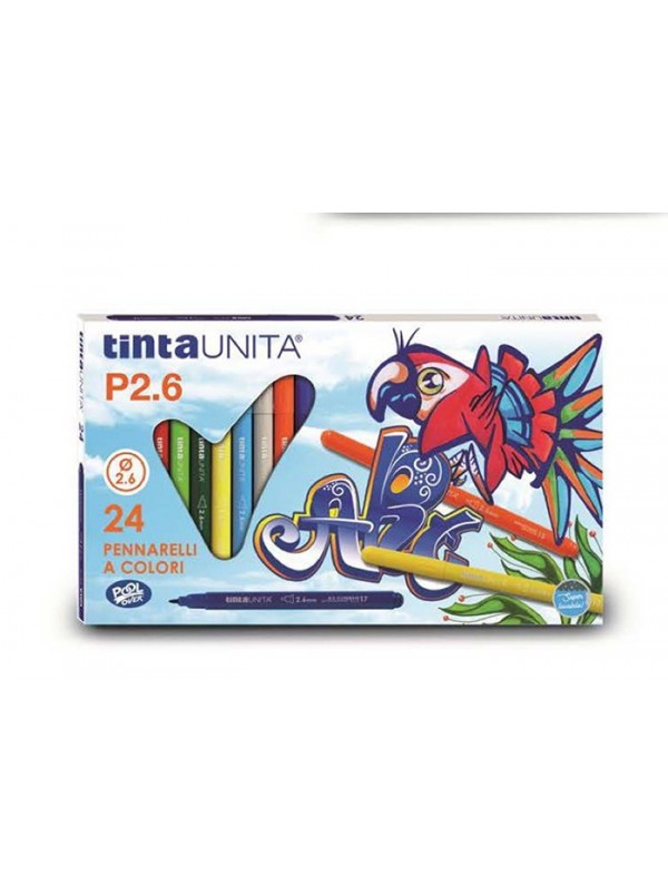 Pennarelli a spirito 24 pz TINTA UNITA - Super lavabile Colori a