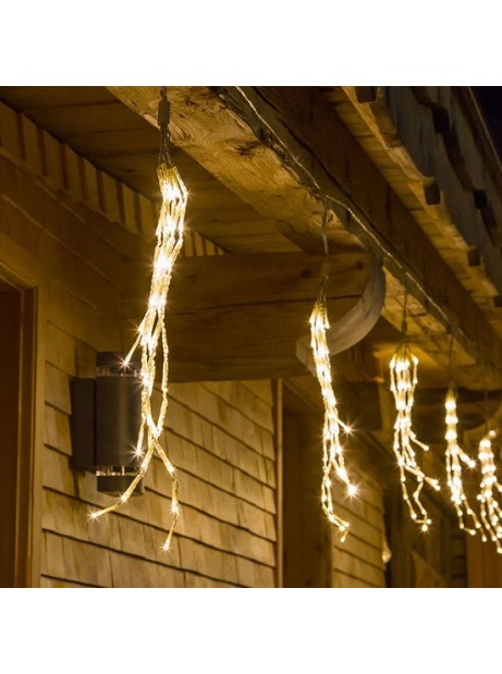 Catena Luci 20 Micro LED a pile, Stelle Fiorellini Perle Natale Albero  Presepe