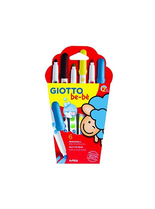 Pastelli - Giotto bebè - 12 matitoni con temperino - Cartolibreria