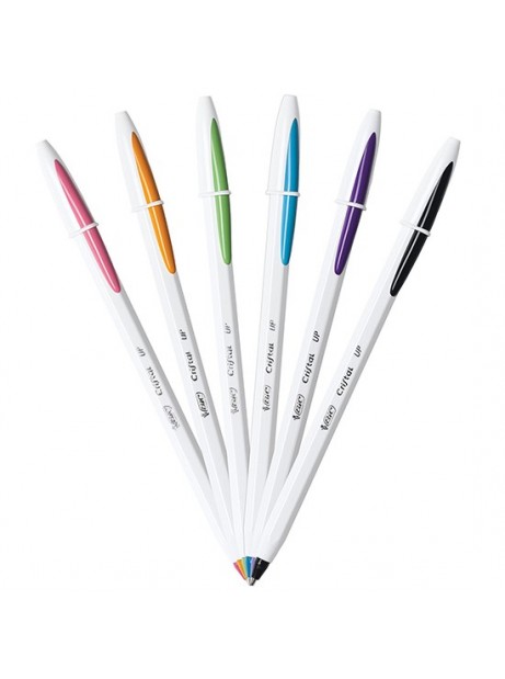 BIC 4 Colori Velours - Penna a sfera con punta media, 1 mm, confezione da 3  pezzi, colori: blu, rosso, verde e nero : : Cancelleria e prodotti  per ufficio