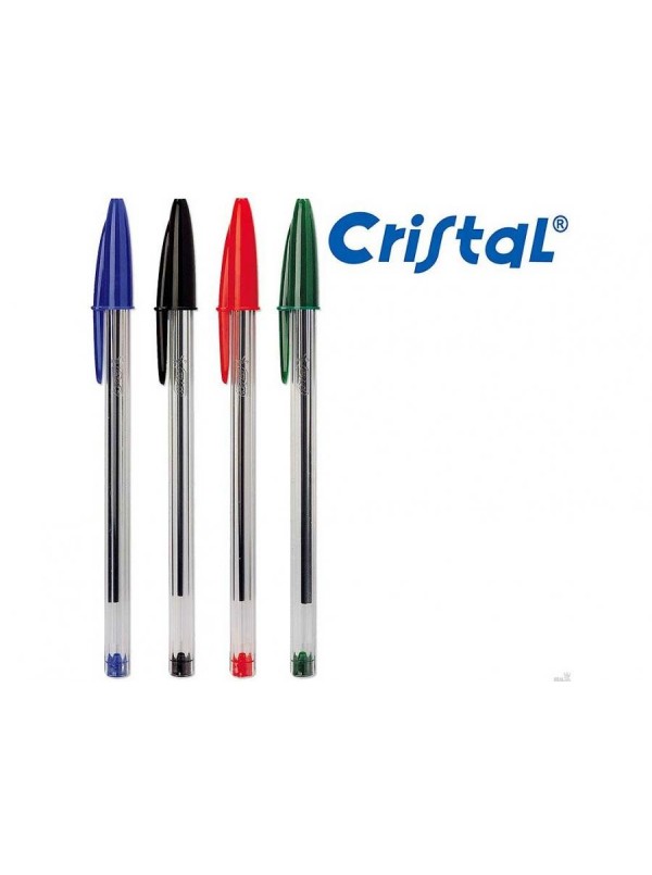 BIC - Set 3 Penne A Sfera Bic Cristal Penna Inchiostro Verde Blu E Nero  Punta 1 Mm - ePrice