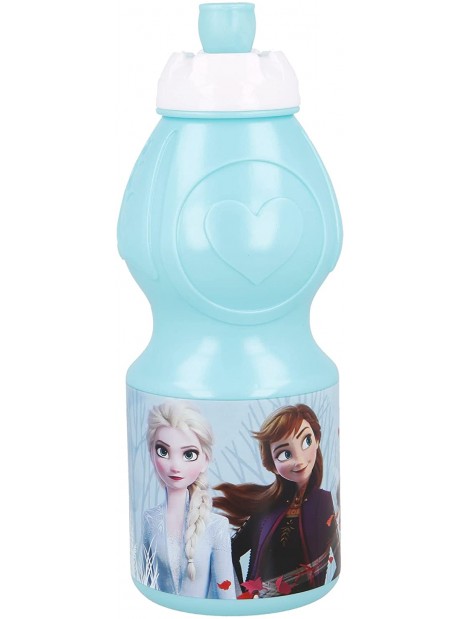 Disney Frozen Elsa Borraccia in Alluminio 600ml con Cannuccia