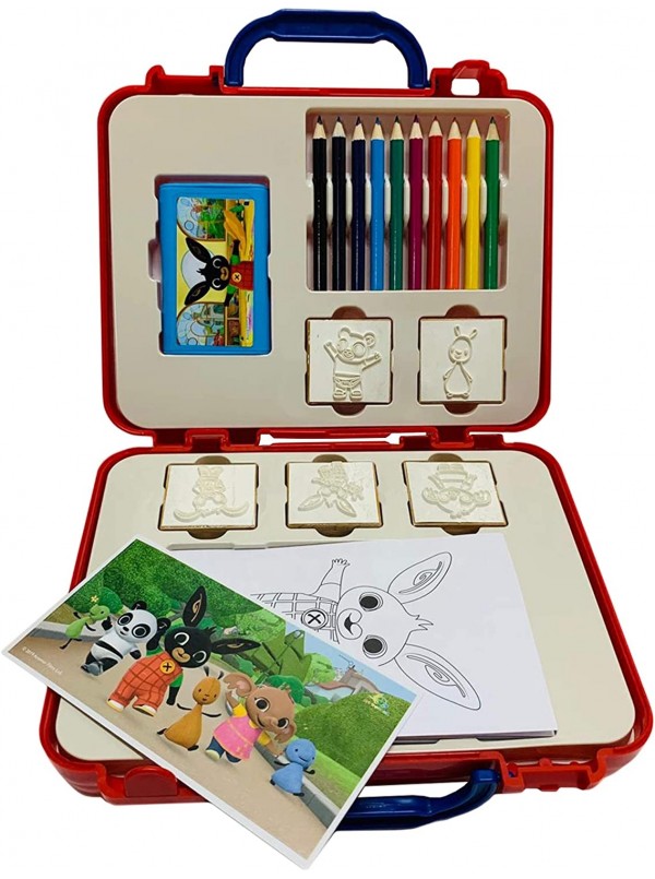 Valigetta Bing con colori e timbri, Travel set bambini