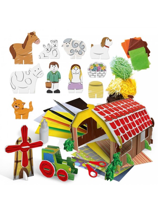 Gioco Montessori Headu La Mia Prima Fattoria Creativa per bambini 4-6 anni