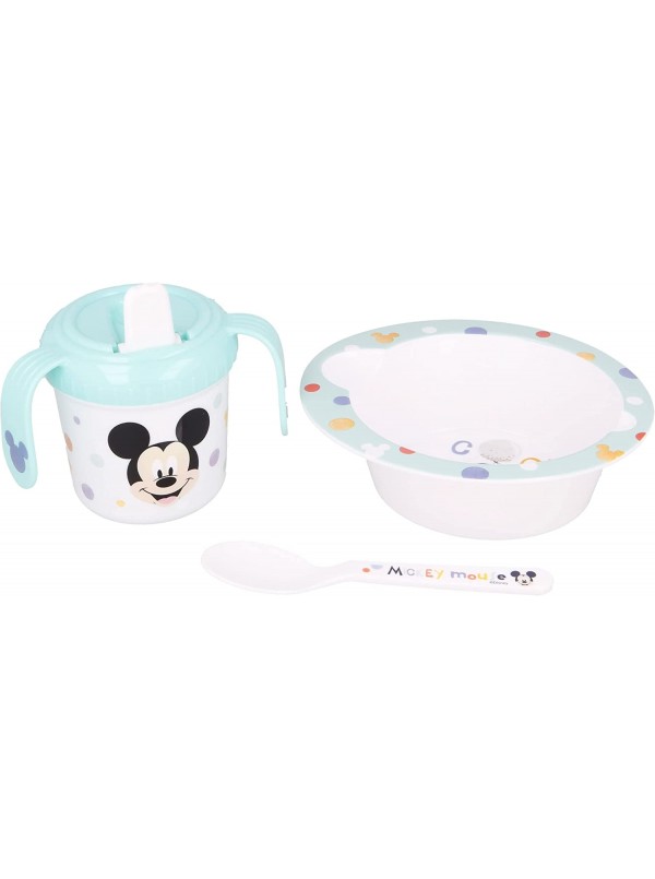 Porcellana In Confezione Regalo Set Pappa Bimba Ciotola Piatto Tazza /  Colazione