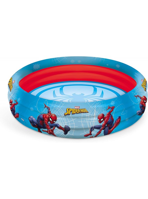 Spiderman 3 Rings Pool-Piscina Gonfiabile per Bambini 3 Anelli-Diametro 100  cm