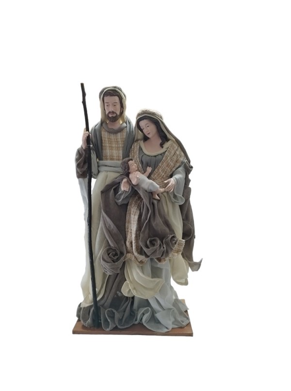 Natività sacra famiglia in tessuto presepe statua di natale completo  decorazioni addobbi idea regalo bellissima e