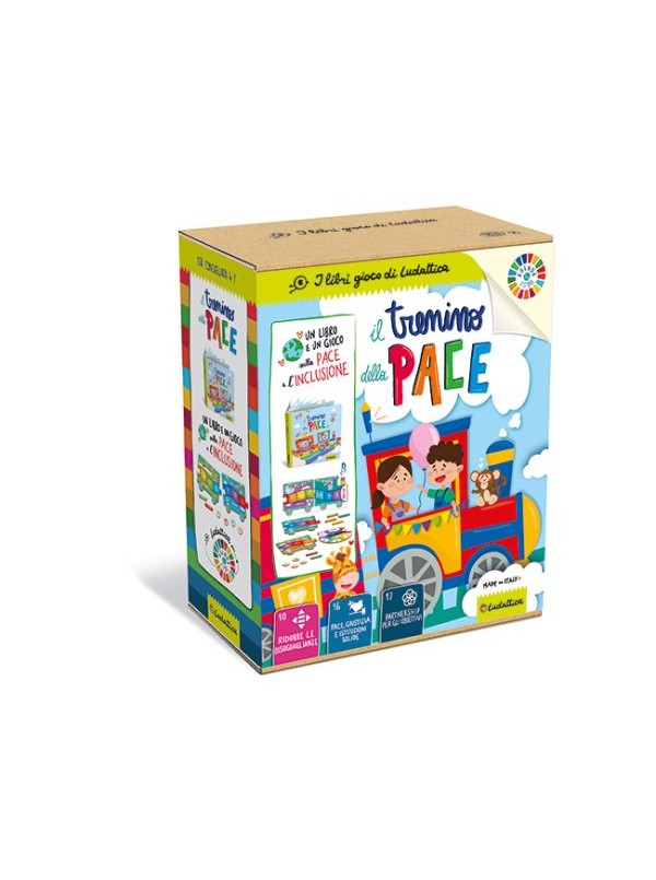 Libro gioco Il trenino della pace. Filastrocche e mini Puzzle età 3+