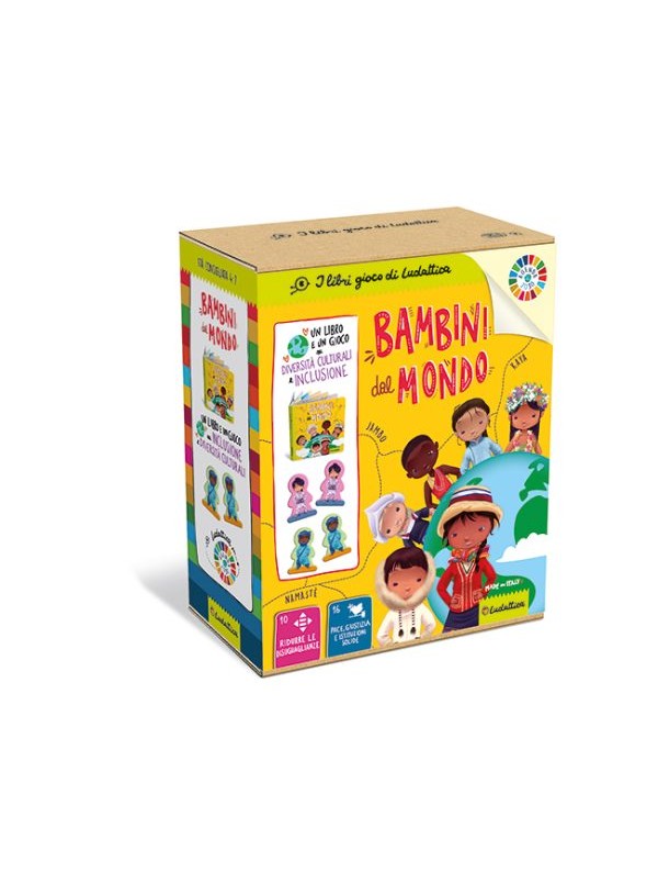 Libro gioco Bambini dal mondo Filastrocche e mini Puzzle età 3+