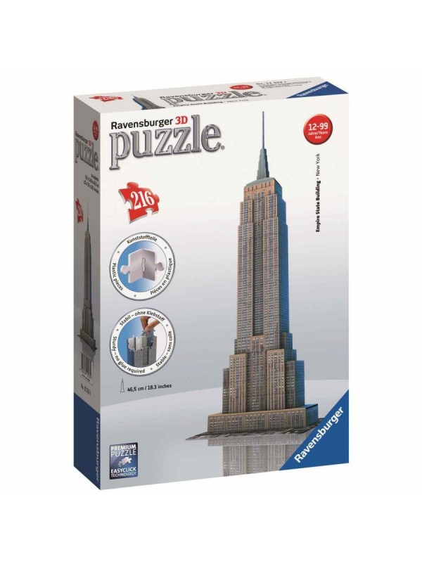 Puzzle 3d Empire State Building Ravensburger New York 216pz