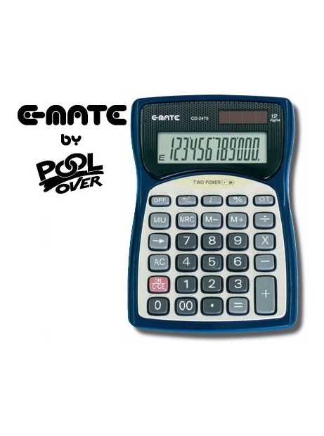 Trade Shop - Calcolatrice Elettronica A 12 Cifre Carica Solare Da Tavolo  Universale Cd-2749