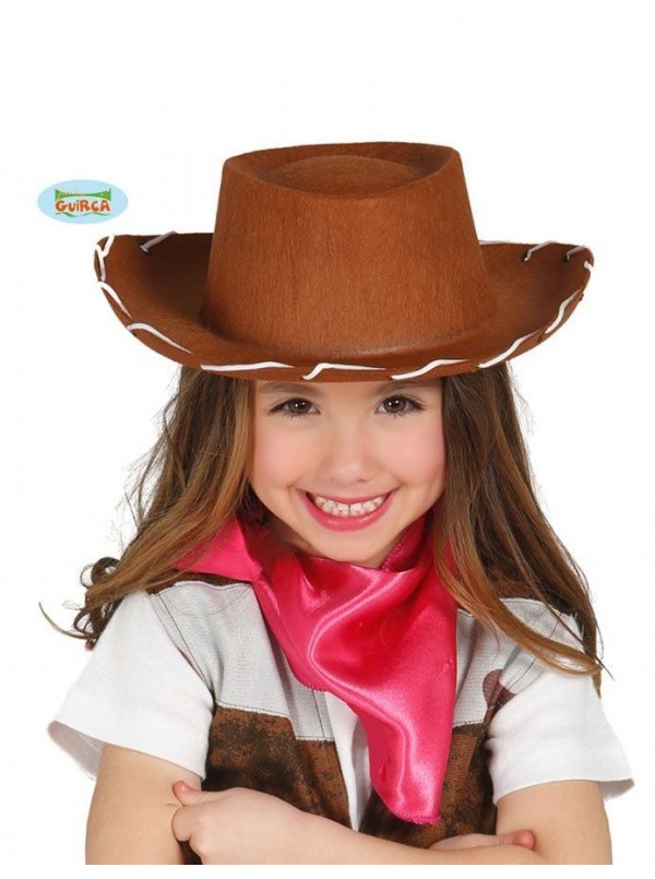 Cappello da Cowgirl Rosa per Bambina