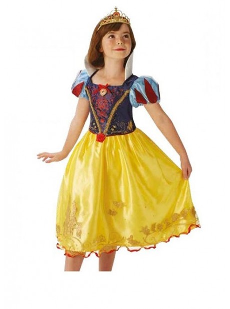 Costume Biancaneve Originale Disney Bambina Vestito Carnevale Principessa